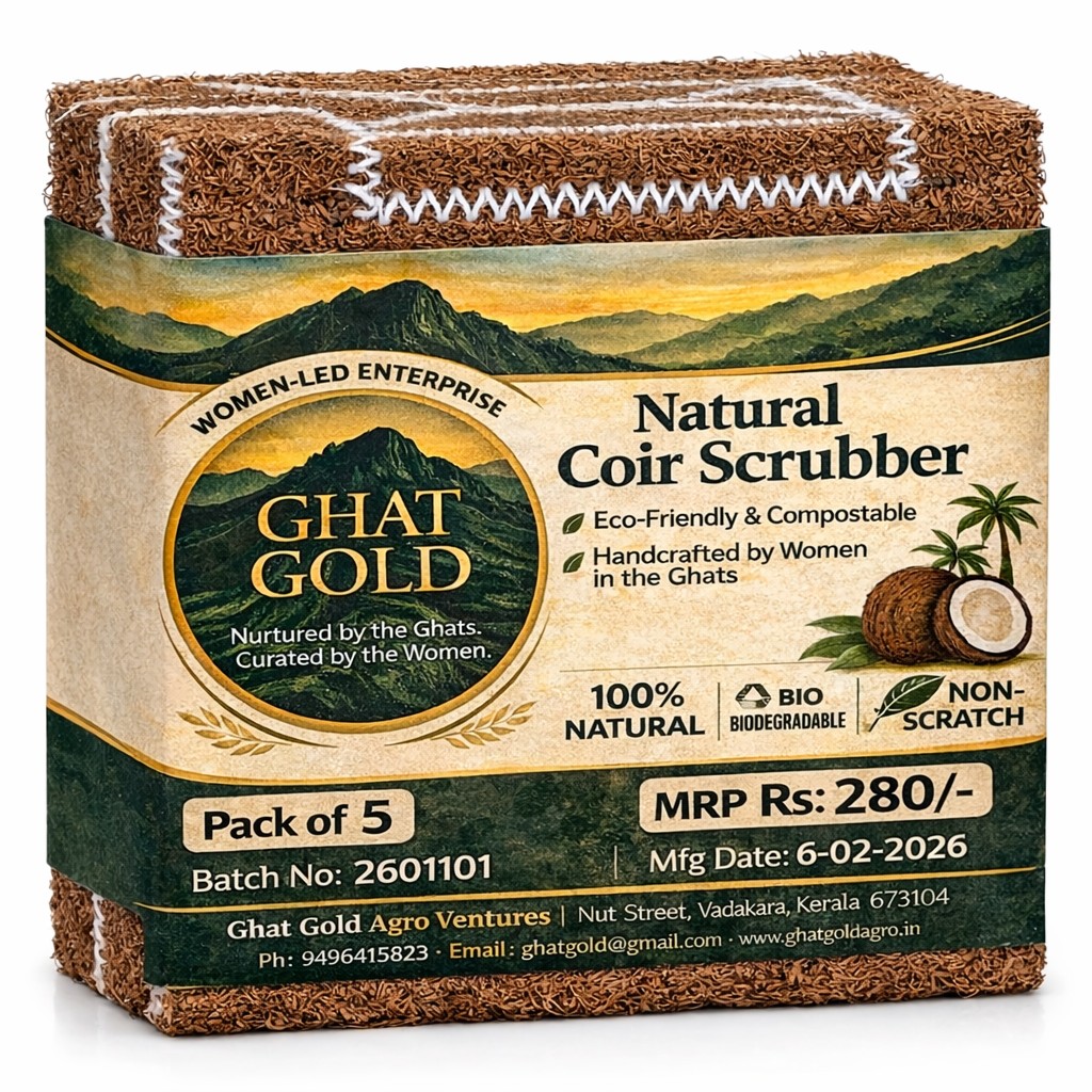 Coir Scrubber Pack of 5